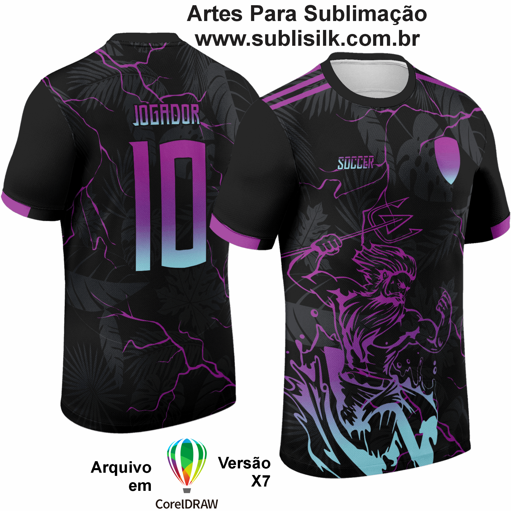 Arte Vetor Estampa Camisa Formandos Poseidon - 0042