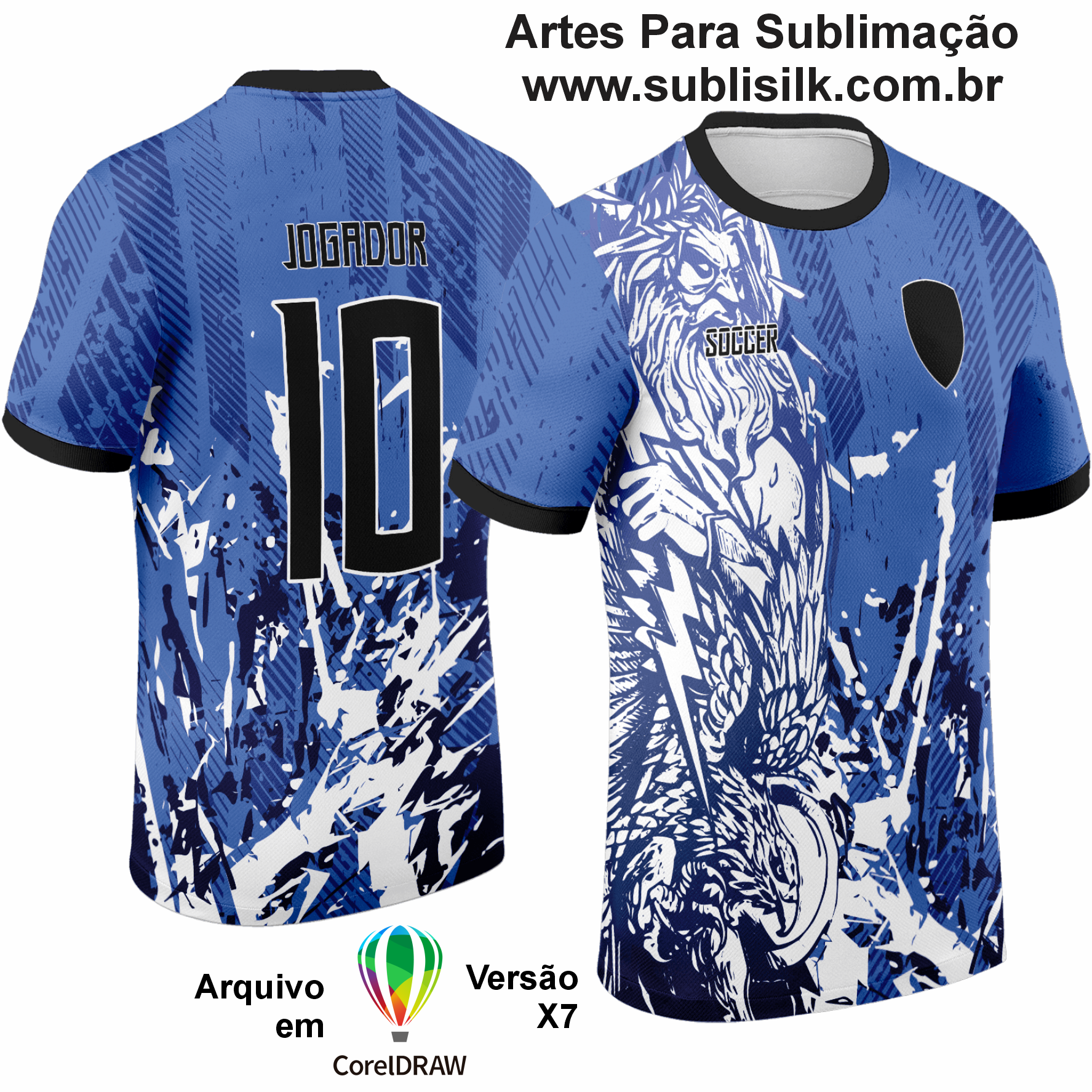 Arte Vetor Estampa Camisa Formandos Poseidon e Aguia - 0057